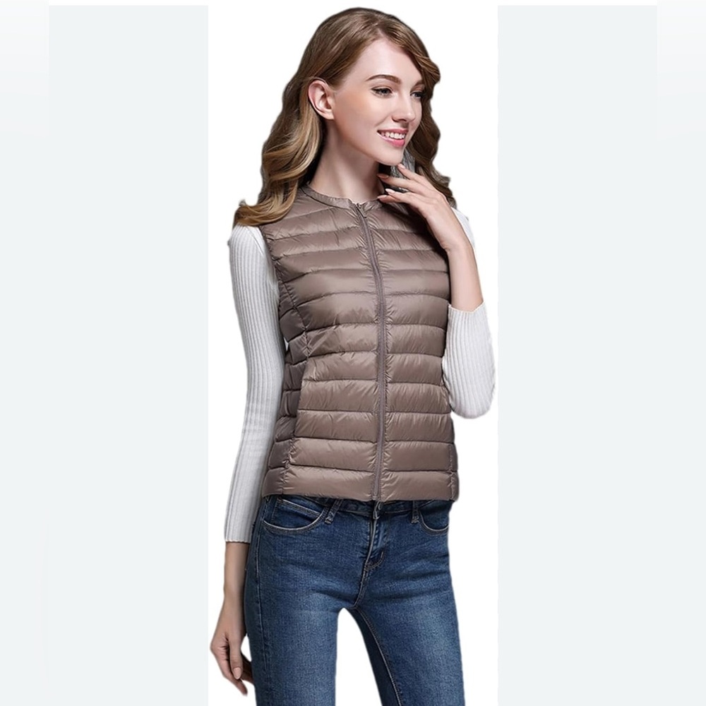 Taupe Puffer Jacket Medium NWT